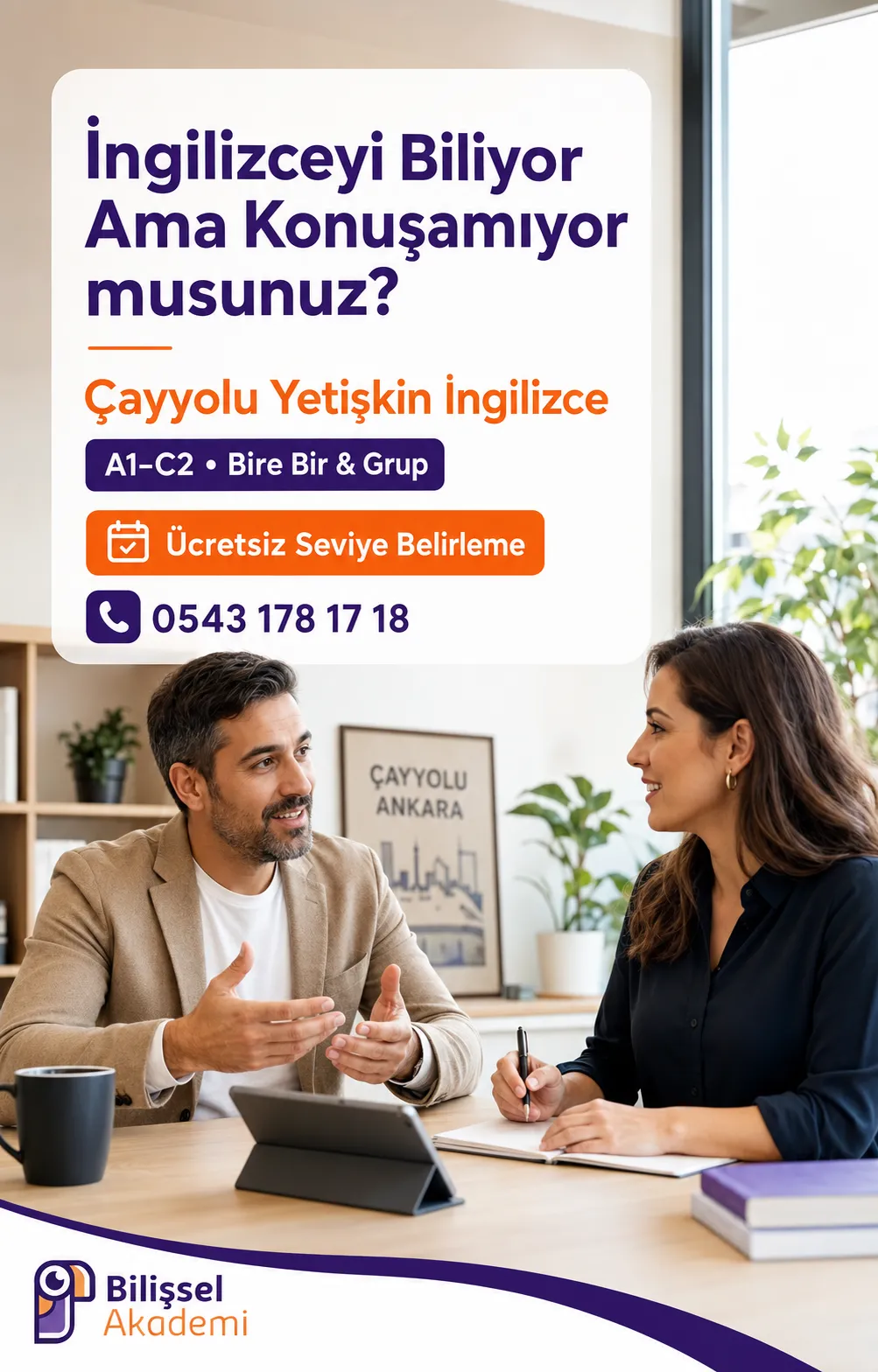 Çayyolu Yetişkinler İçin İngilizce Kursu | A1–C2